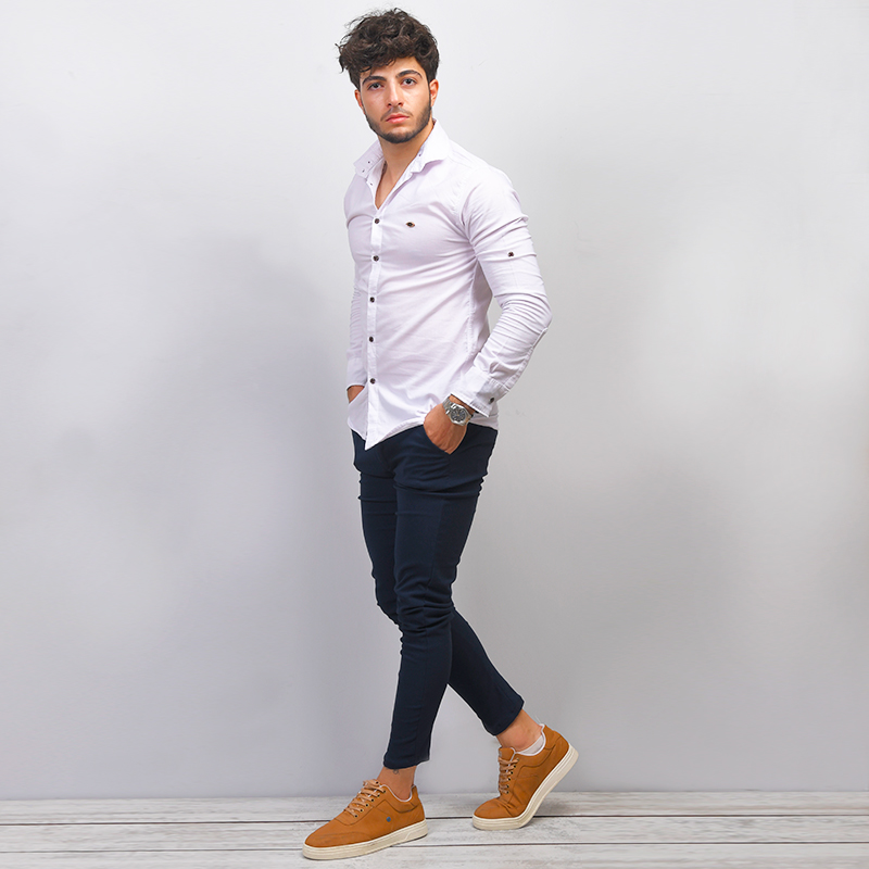 شلوار مردانه رنگ سرمه اي مدل Parsa