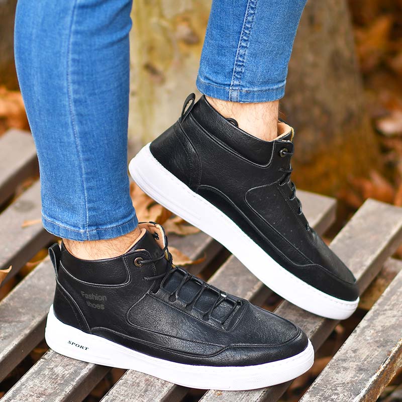 کفش ساقدارمردانه مشکی مدلNicolo