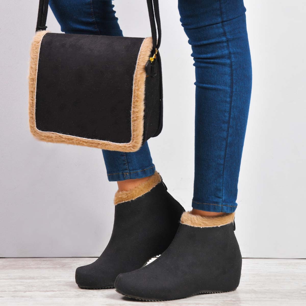 ست کیف و کفش دخترانه ariana مشکی