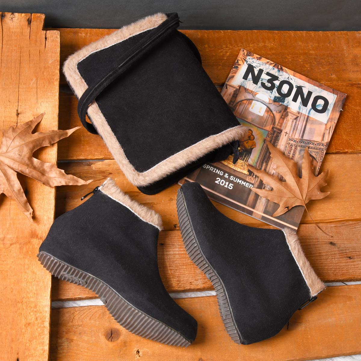 ست کیف و کفش دخترانه ariana مشکی