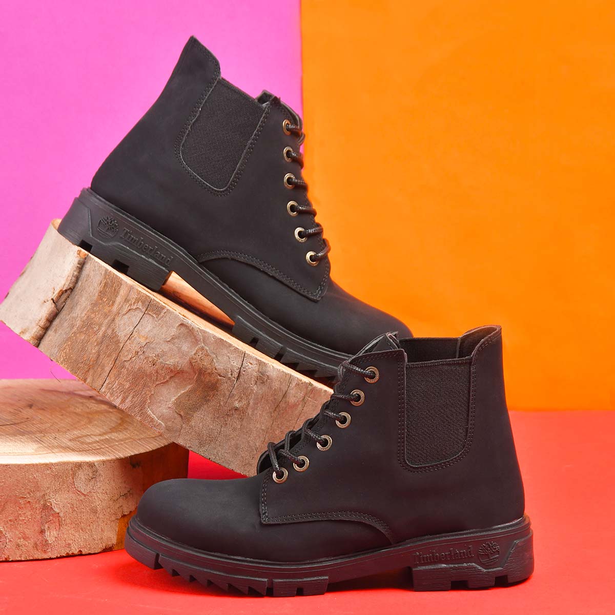 نيم بوت دخترانه مشكي مدل Setare