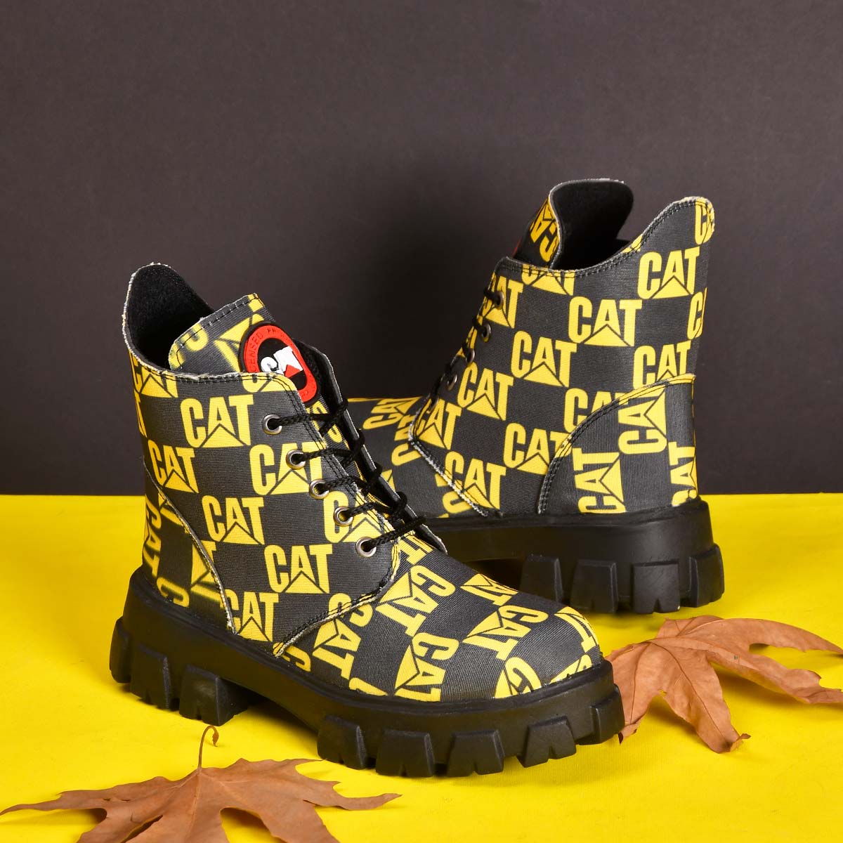 نيم بوت دخترانه طرح cat مدل aftab