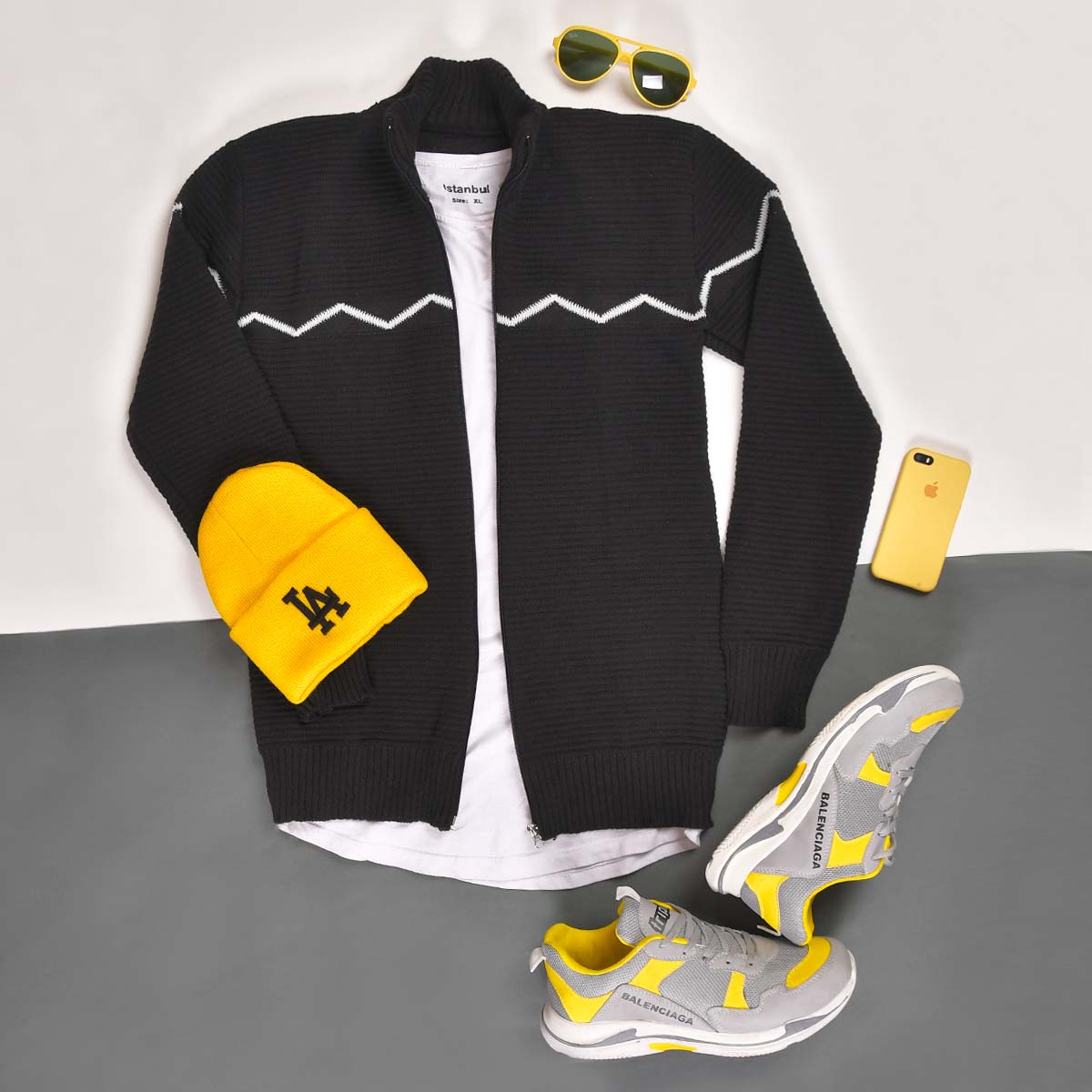 سوئیشرت بافت مردانه مدل Scott