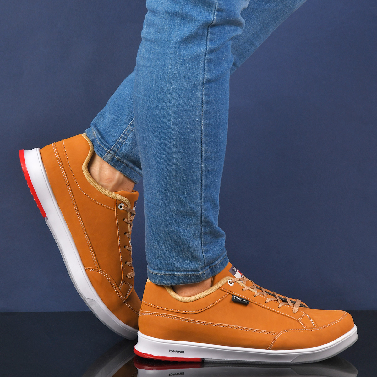 كفش مردانه عسلي مدلBamdad