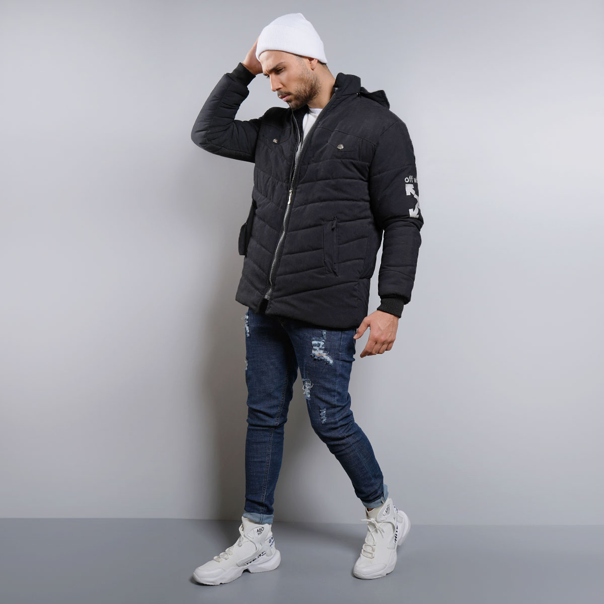 کاپشن اف وایت مردانه مدل Daniyar