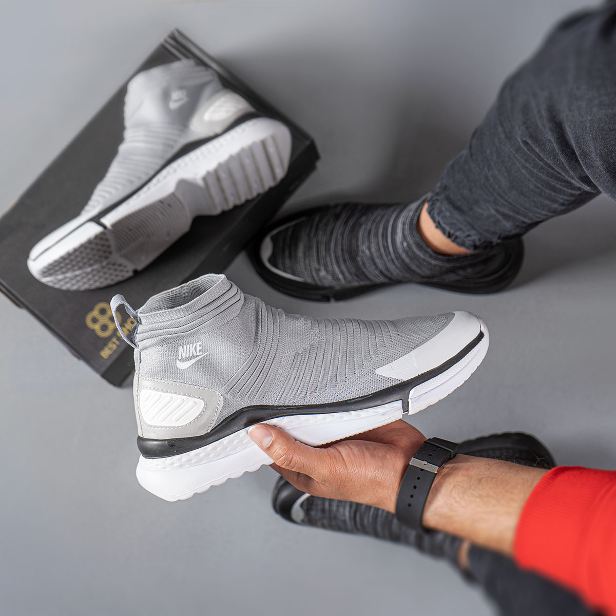 کفش ساقدارطوسی مردانه مدل Holden