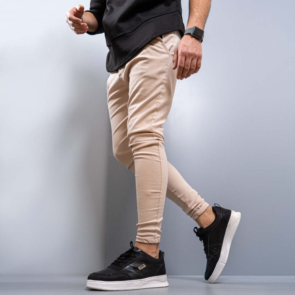 شلوار مردانه مدل ACE رنگ كرم