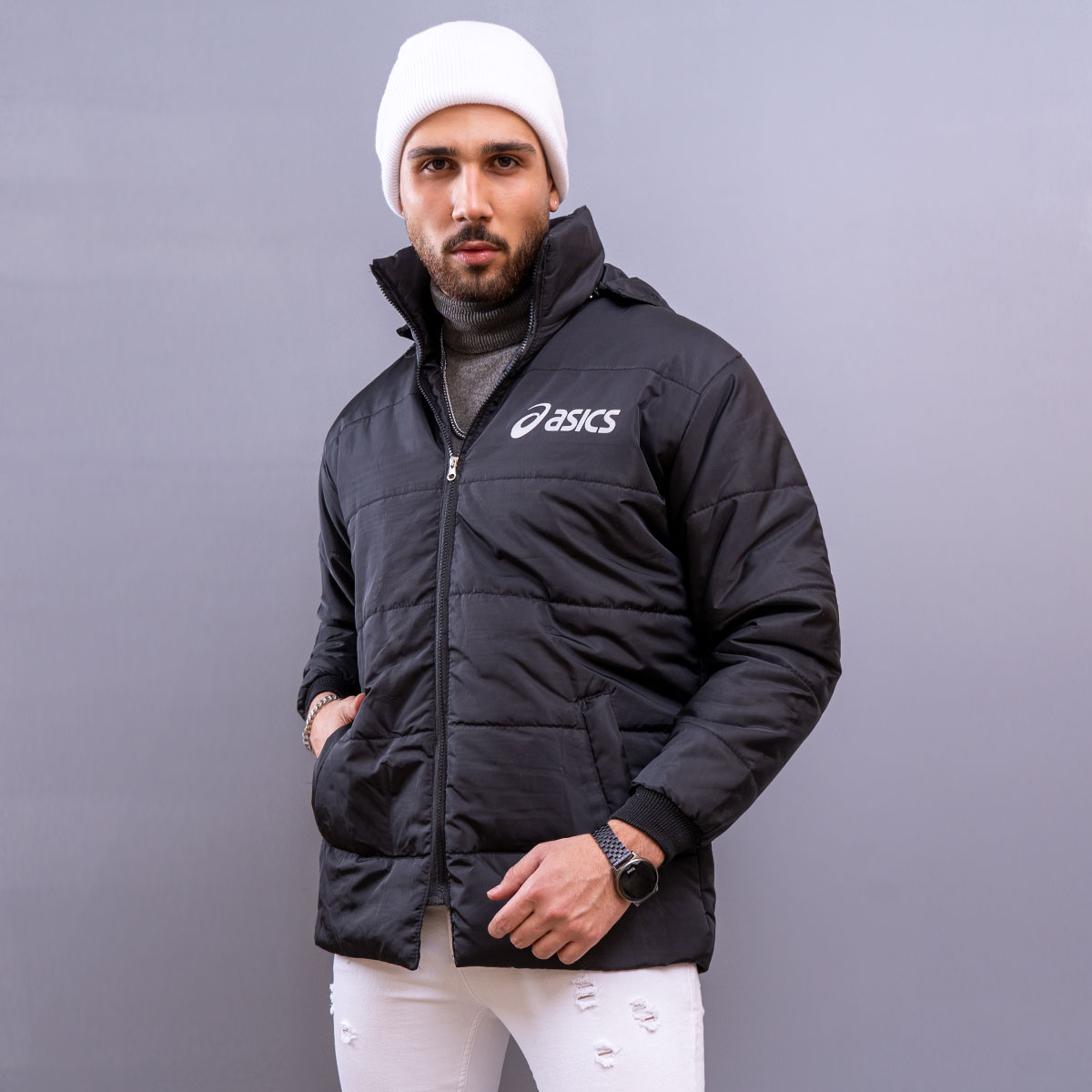 کاپشن مردانه مشکی Hirash