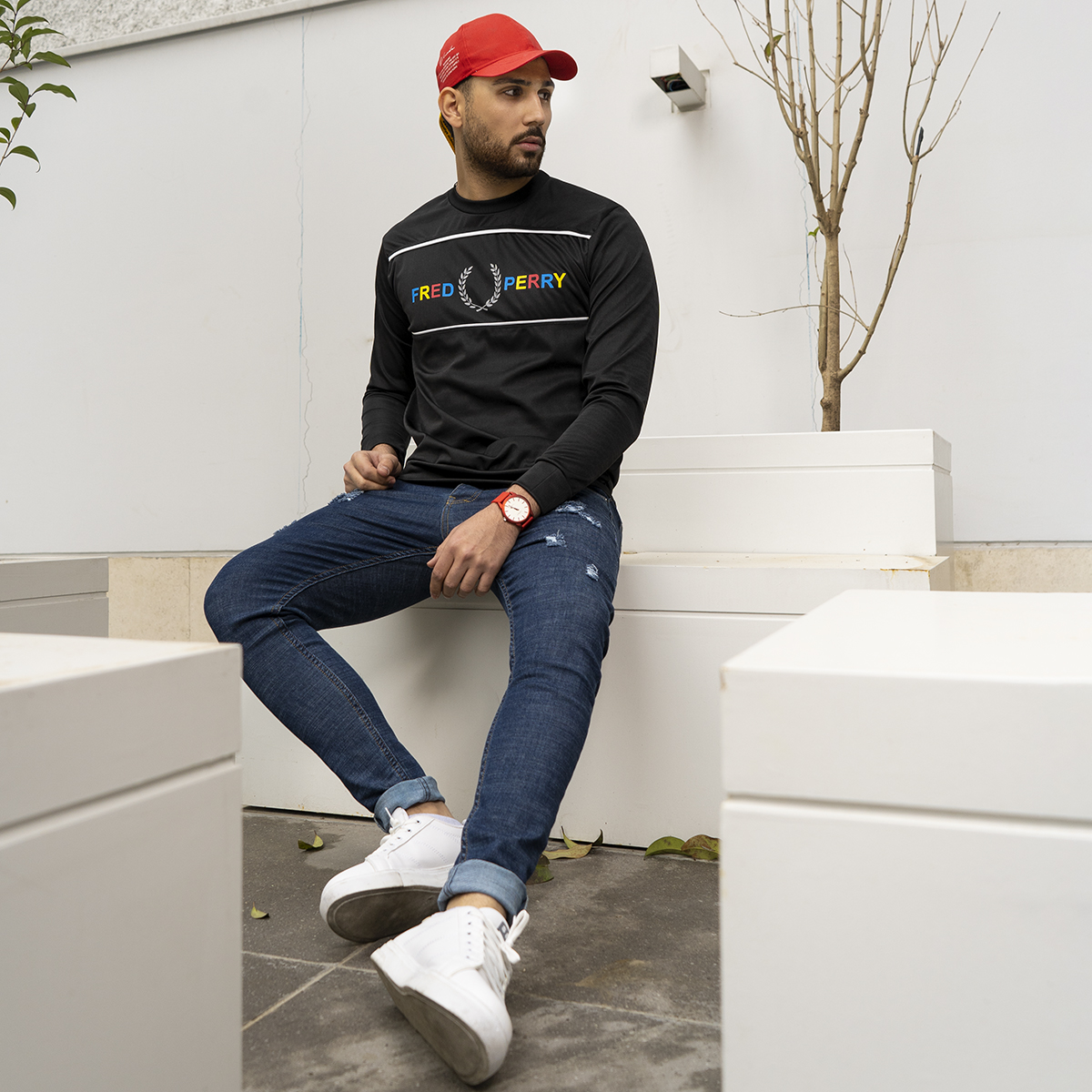 تیشرت آستین بلند مردانه مدل Akshan