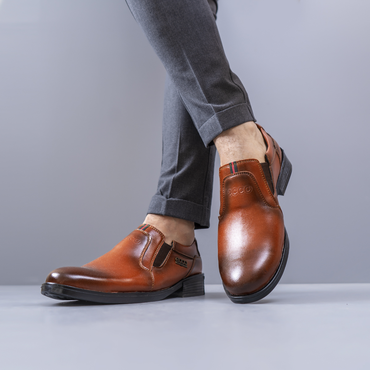 کفش ecco مردانه قهوه ای مدل Rowan