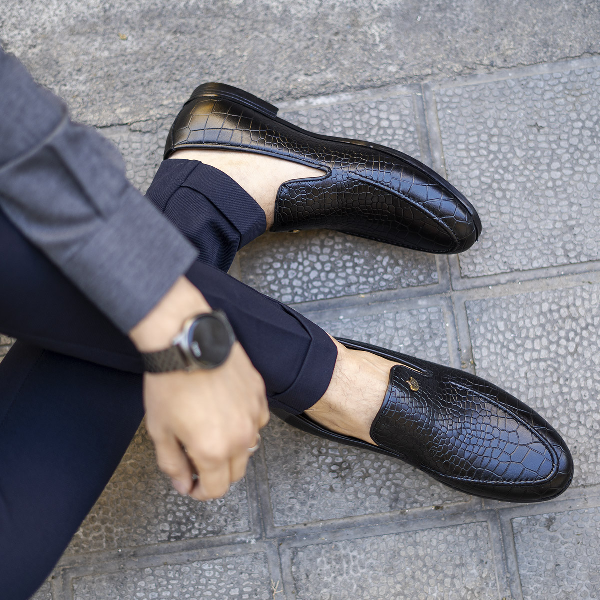 کالج پوست ماری مردانه رنگ مشکی مدل Efer