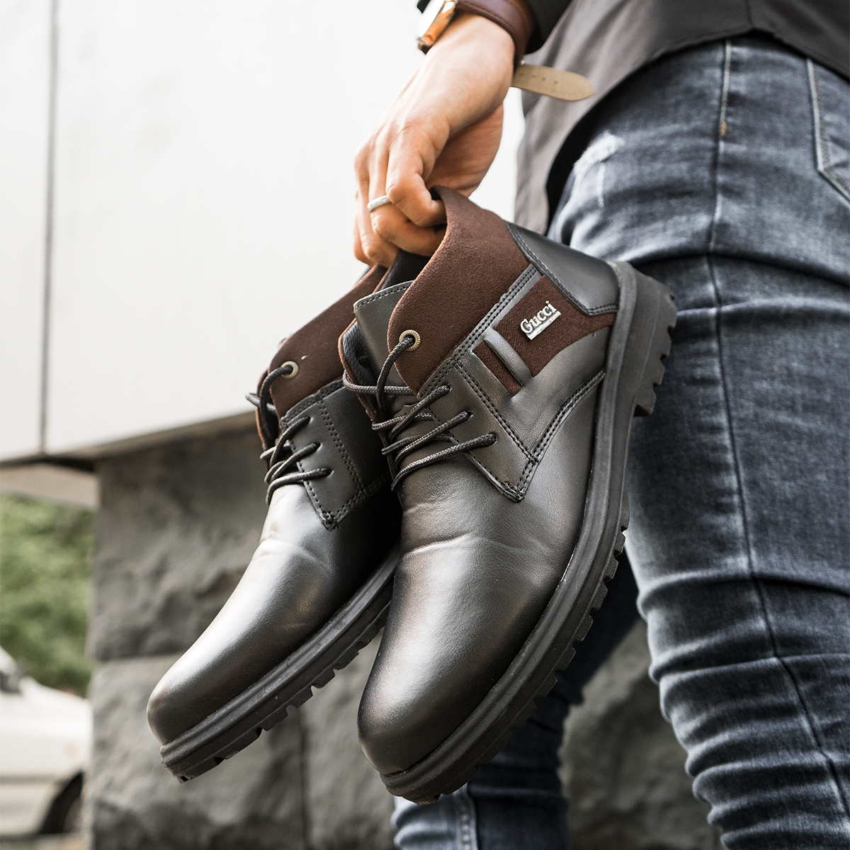 نیم بوت مردانه مدل Baliz