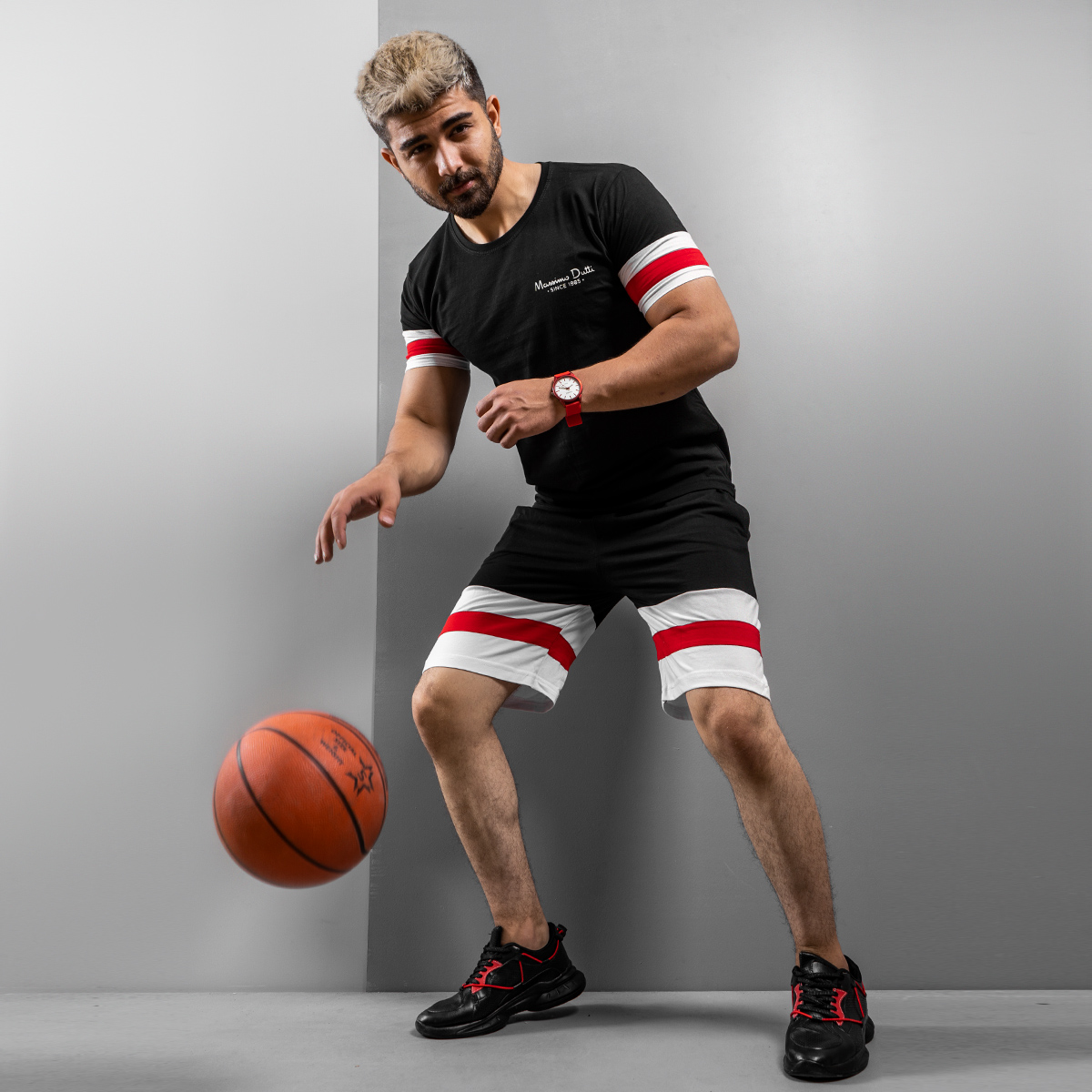 ست تیشرت و شلوارک Massimo Dutti مدل kalender