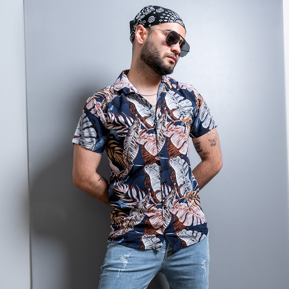 پيراهن هاوايي مردانه مدل Lian