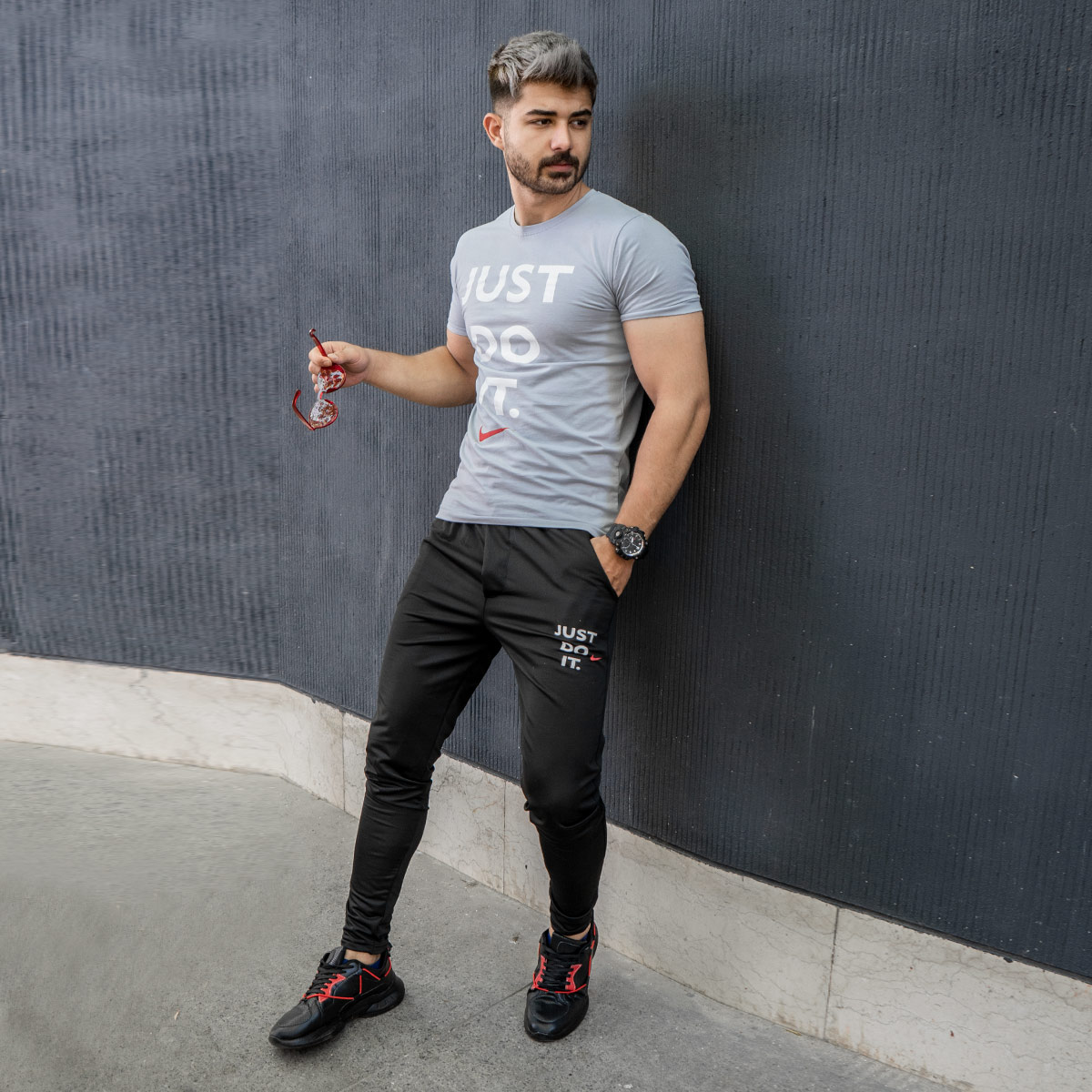 ست تیشرت شلوار Just Do It مردانه مدل Ravit
