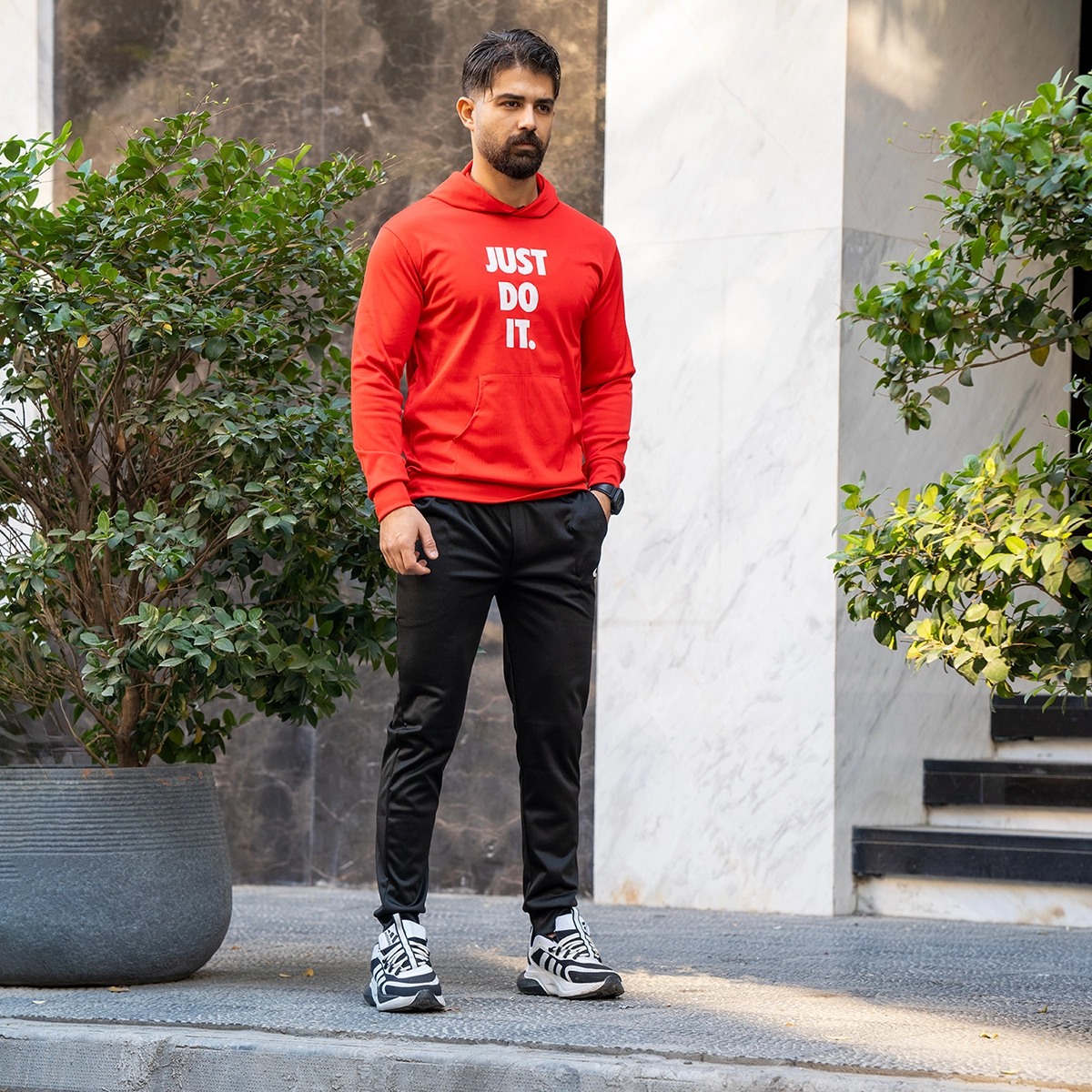 ست هودی و شلوار Just do itمردانه مدل A33