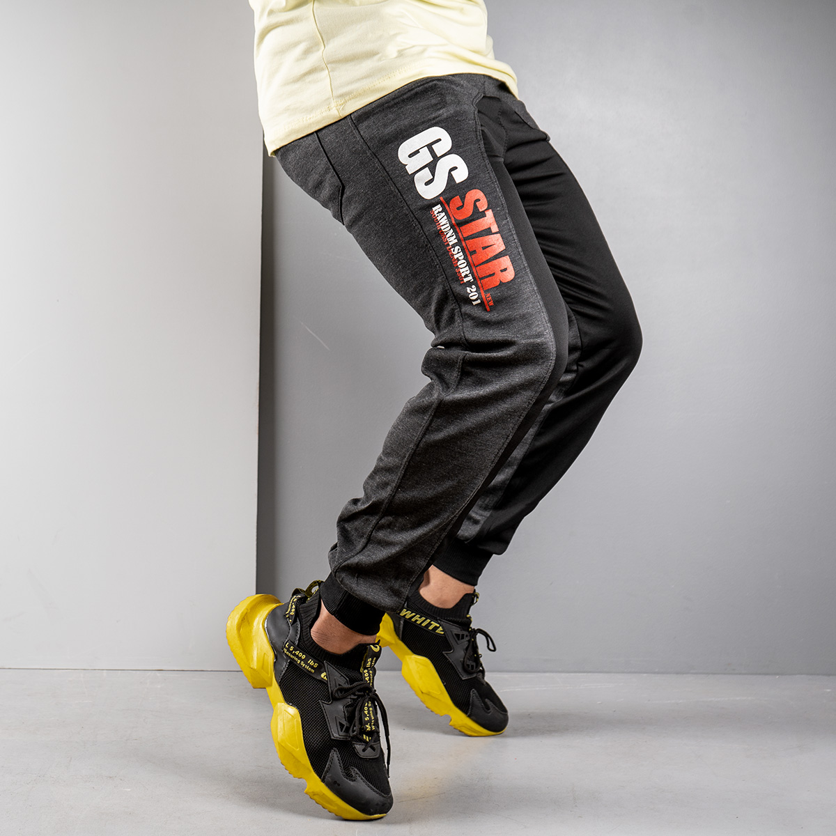 اسلش مردانه ذغالی مدل GSS(T)