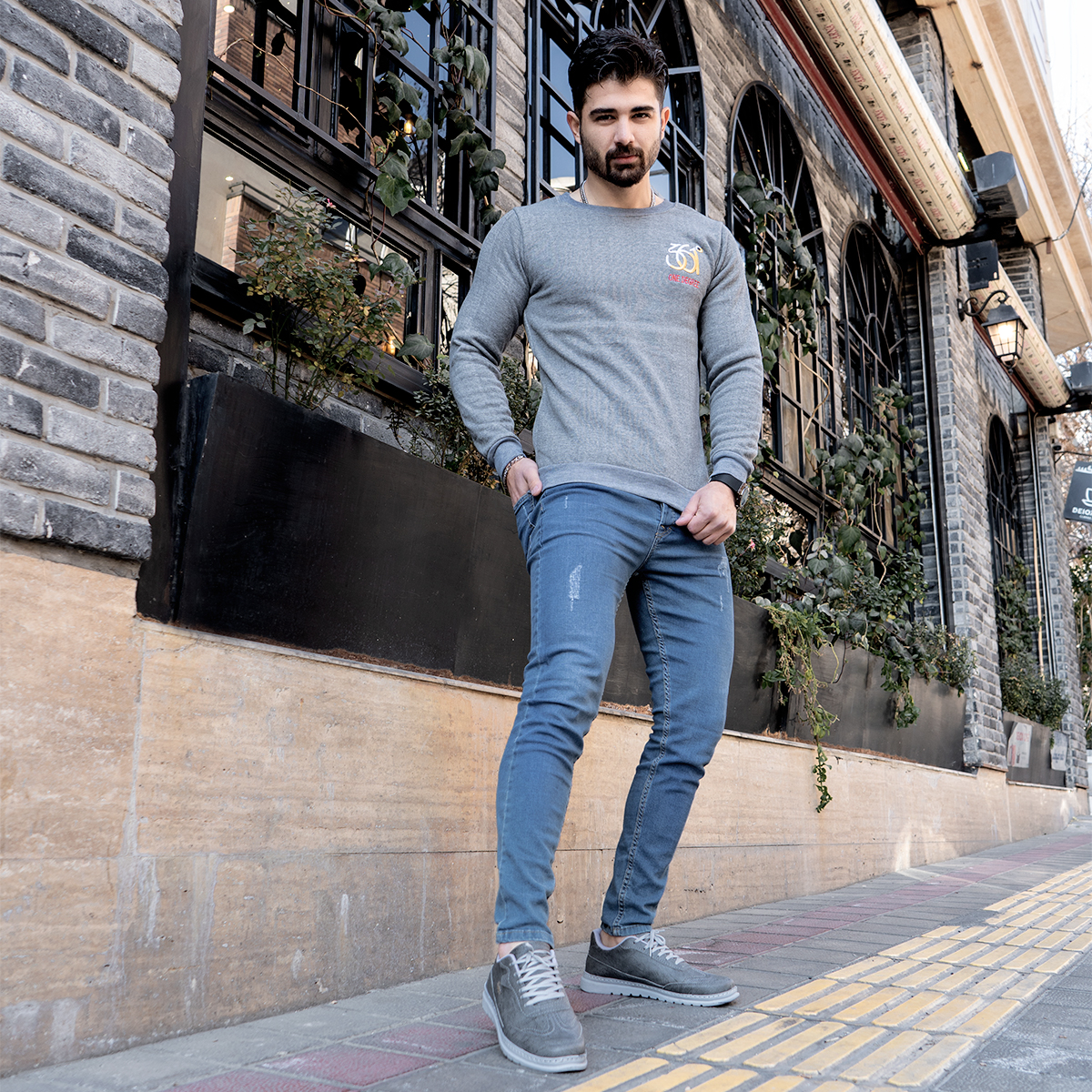 دورس 361 Degrees مردانه طوسی مدل Baban