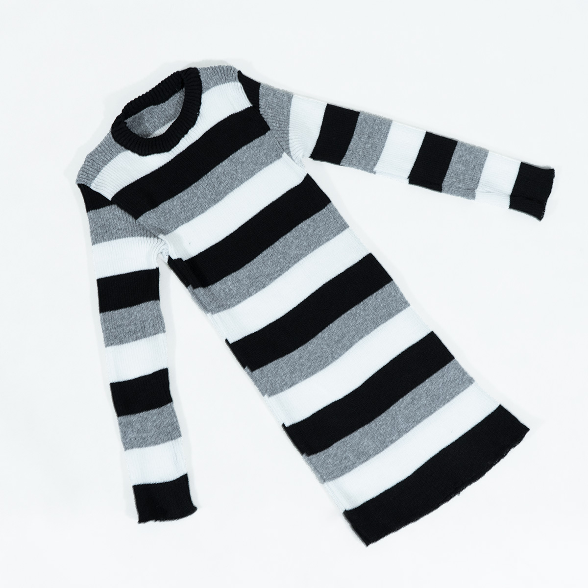 زیرسارافونی بافت دخترانه مدل sahel رنگ مشکی سفید