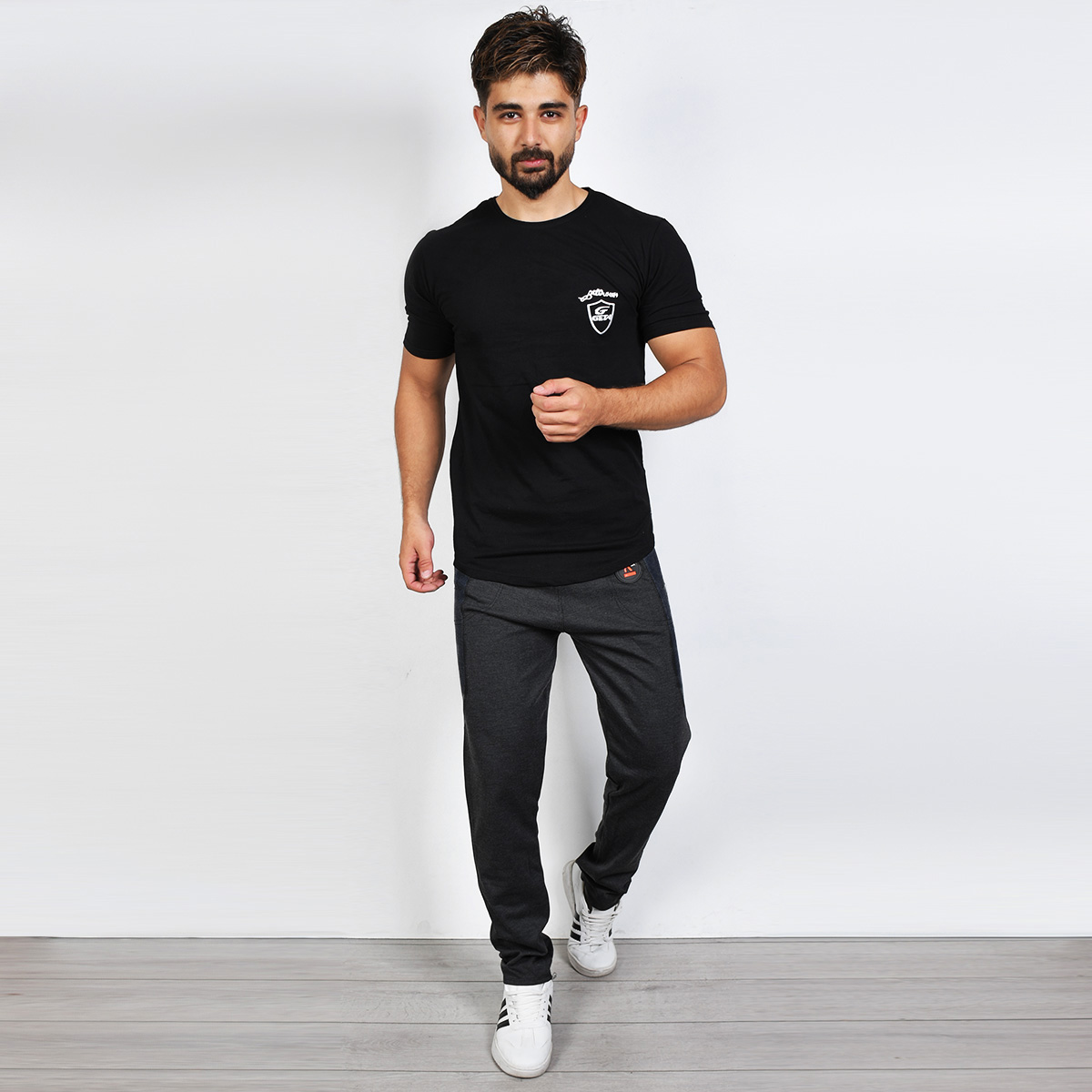 شلوار اسلش مردانه(T) ذغالی مدل K75