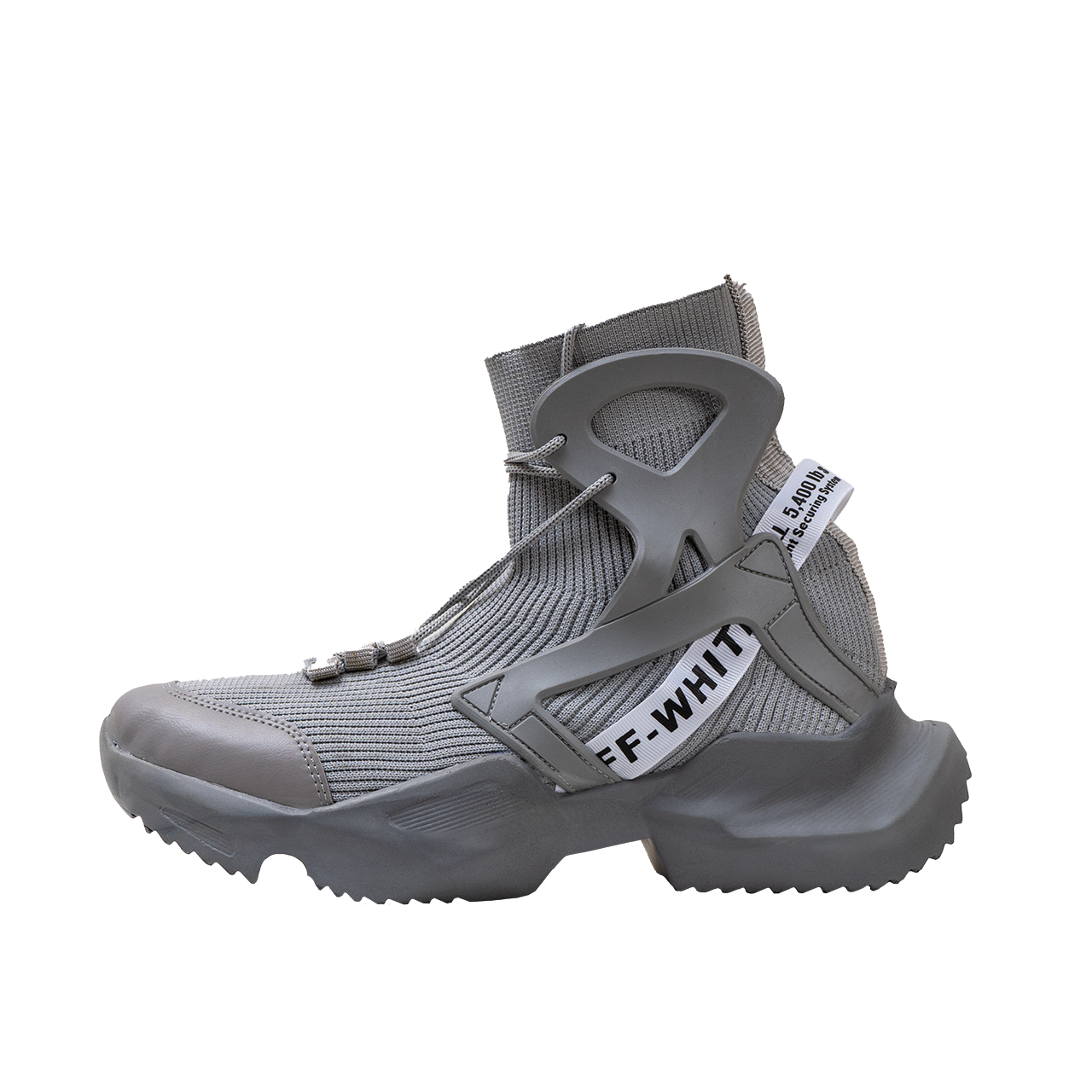 کفش مردانه ساقدار طوسی مدل Darvin