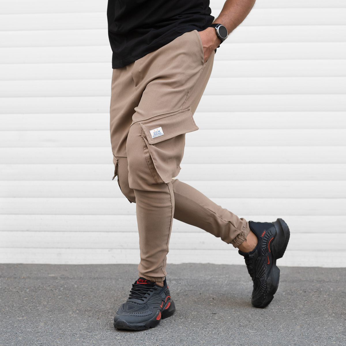 شلوار اسلش قهوه ای مردانه مدل Potin