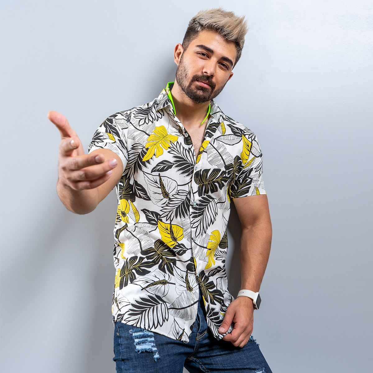 پیراهن هاوایی (T)مردانه مدل Titen