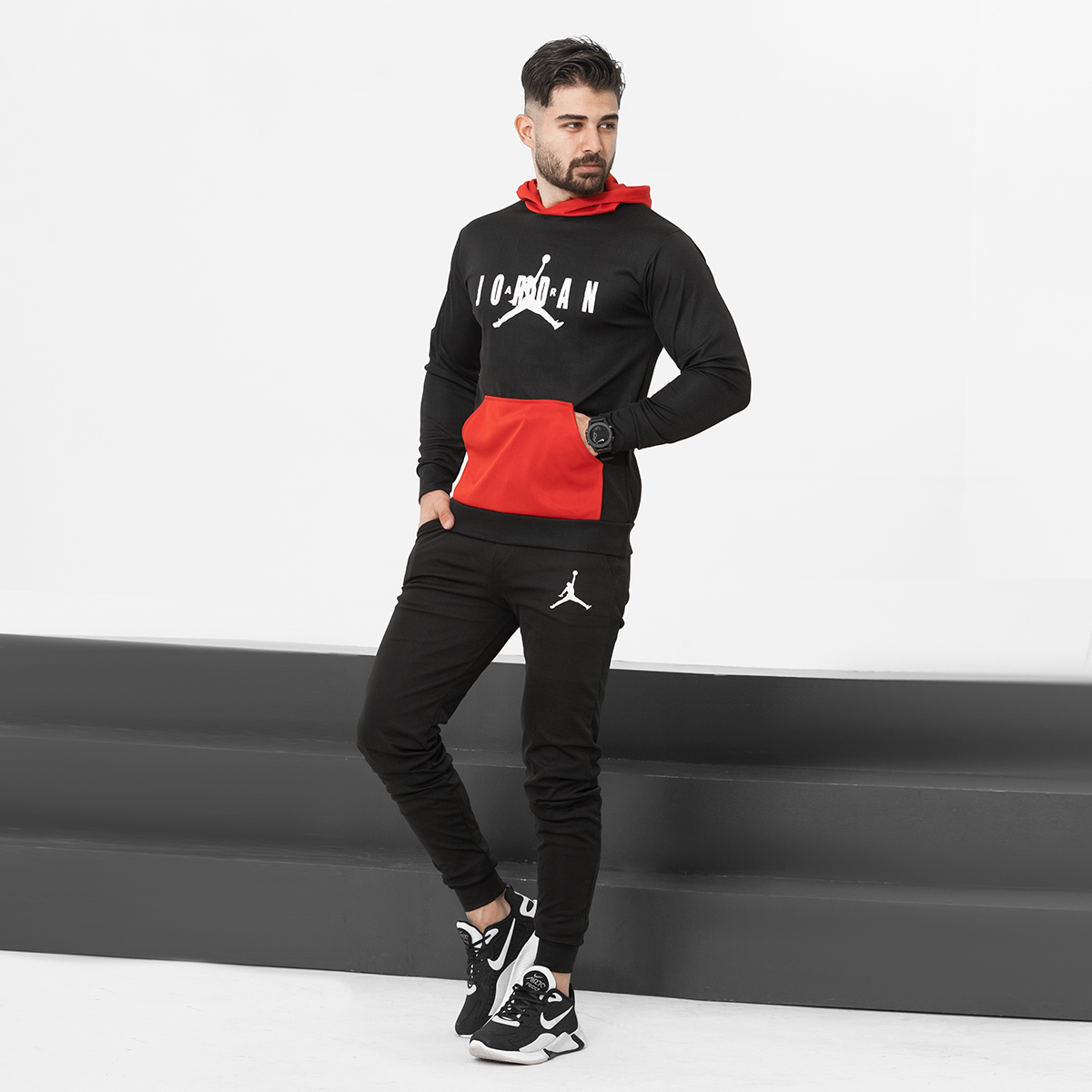 ست هودی شلوار Jordan مردانه مدل palvina