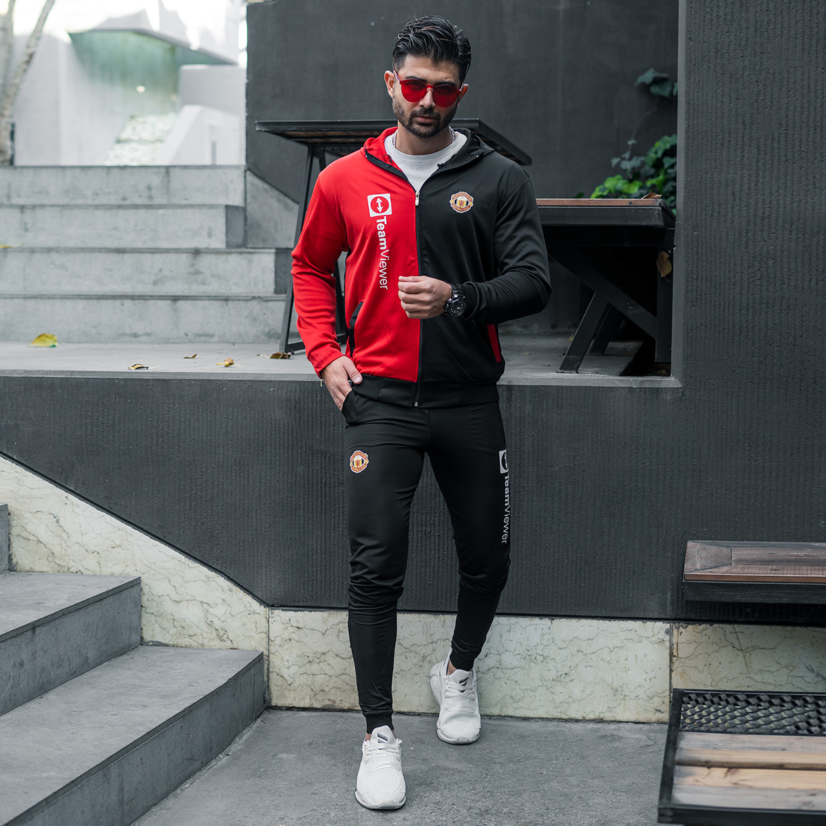 ست سوئیشرت شلوار منچستر مردانه مدل TW22