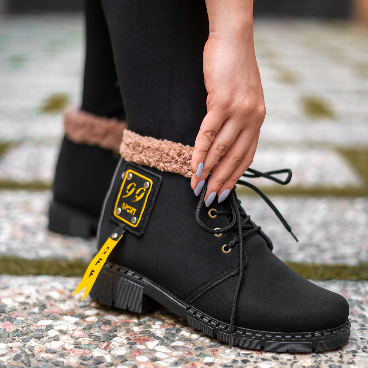 نیم بوت زنانه مشکی مدل Sport99
