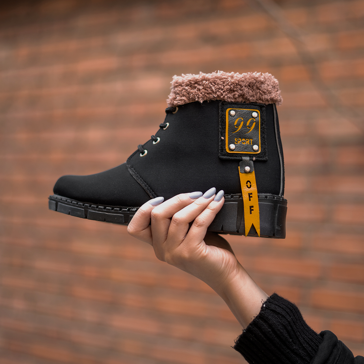 نیم بوت زنانه مشکی مدل Sport99