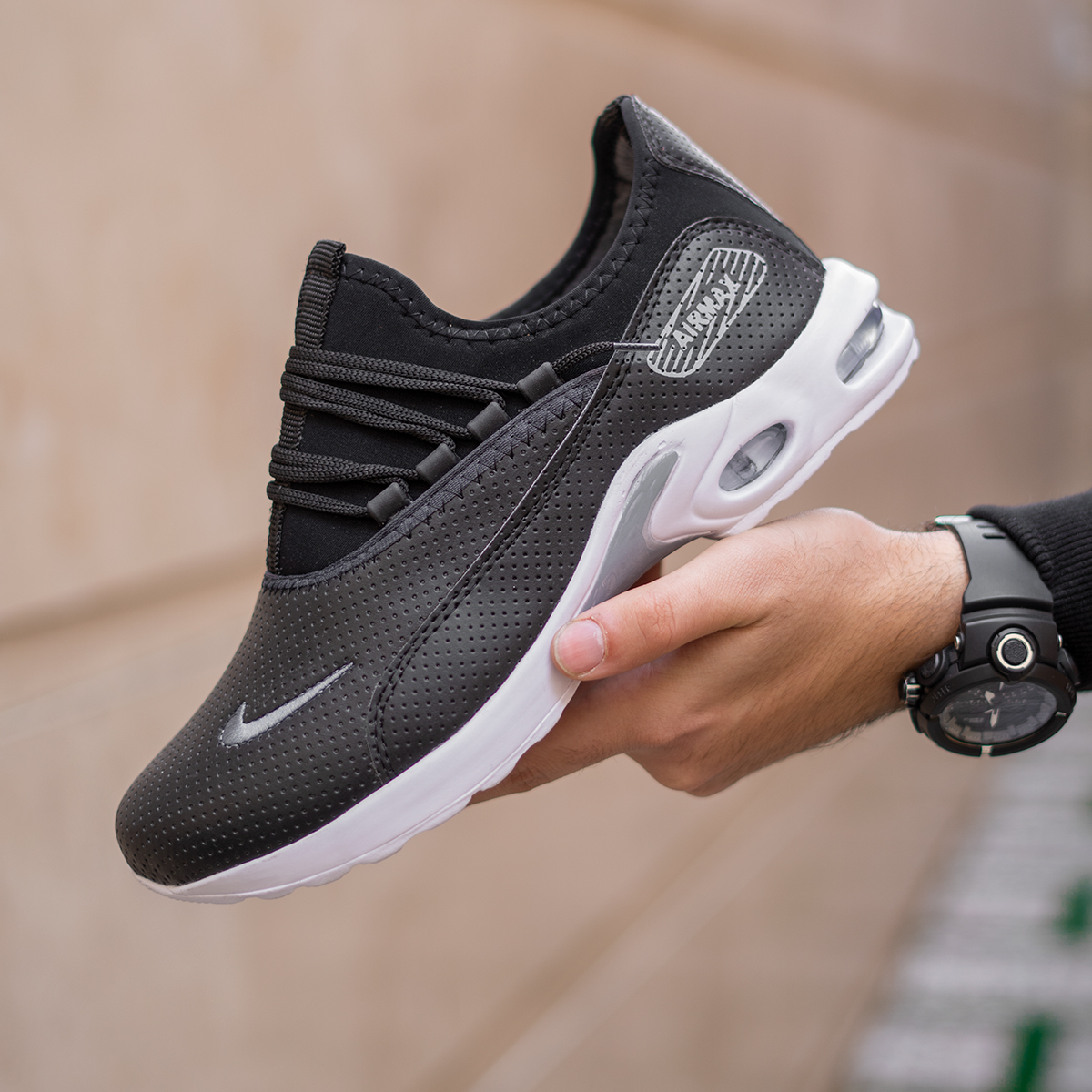 کفش ورزشی Nike airمردانه مشکی مدلoriya