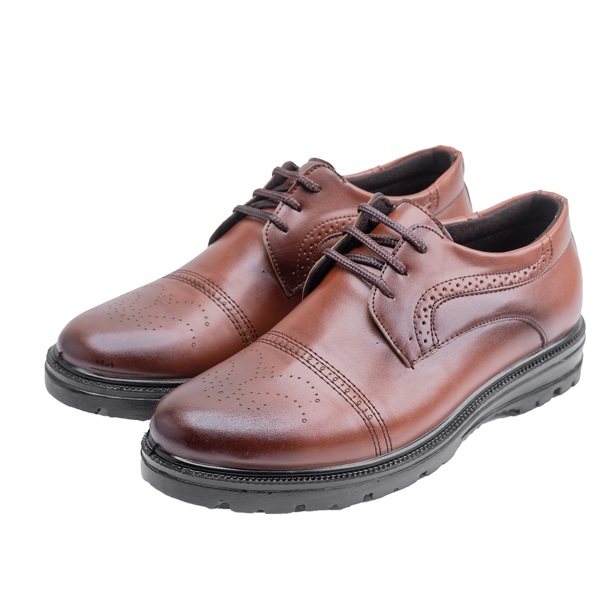 کفش رسمی مردانه عسلی مدل golshah