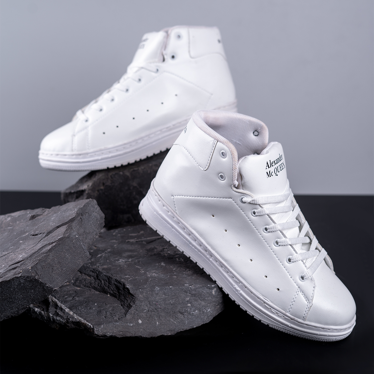 کفش مردانه ساقدار سفید مدل Makoin