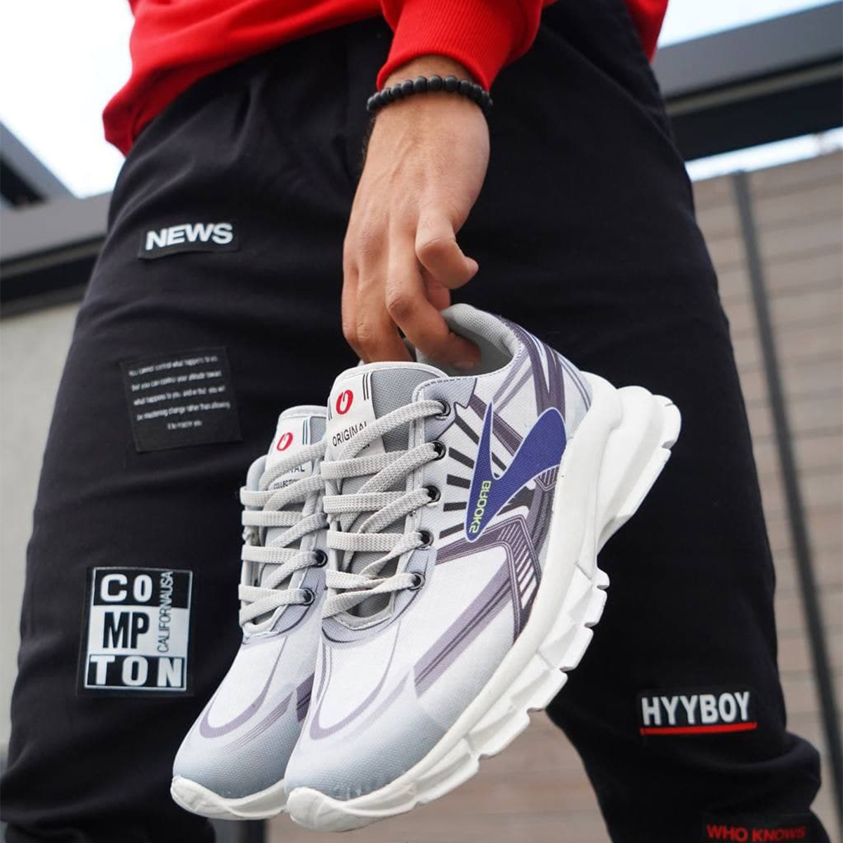 کفش ورزشی بروکس طوسی مردانه مدلgarsha