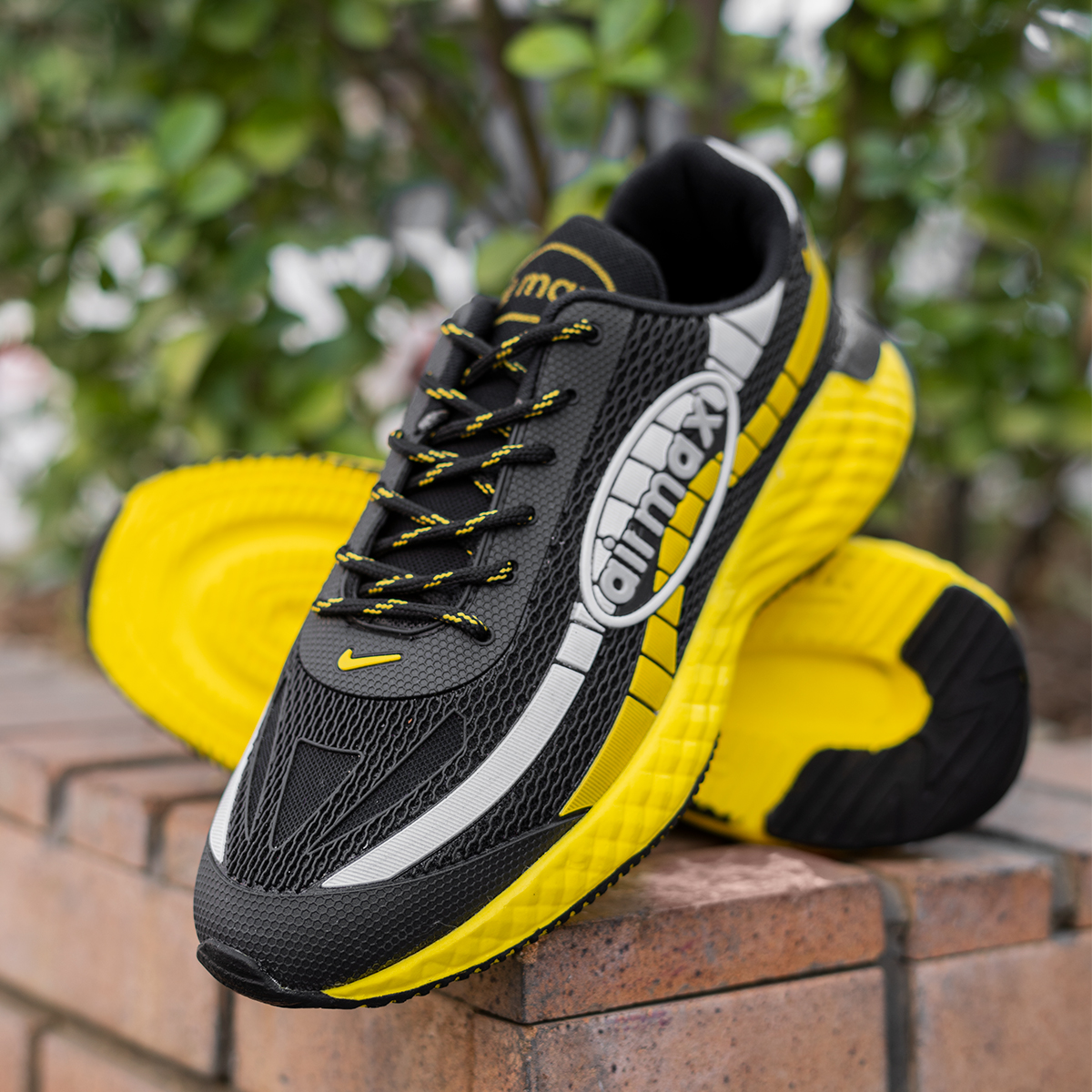 کفش ورزشی مشکی زرد مردانه مدل Airmax