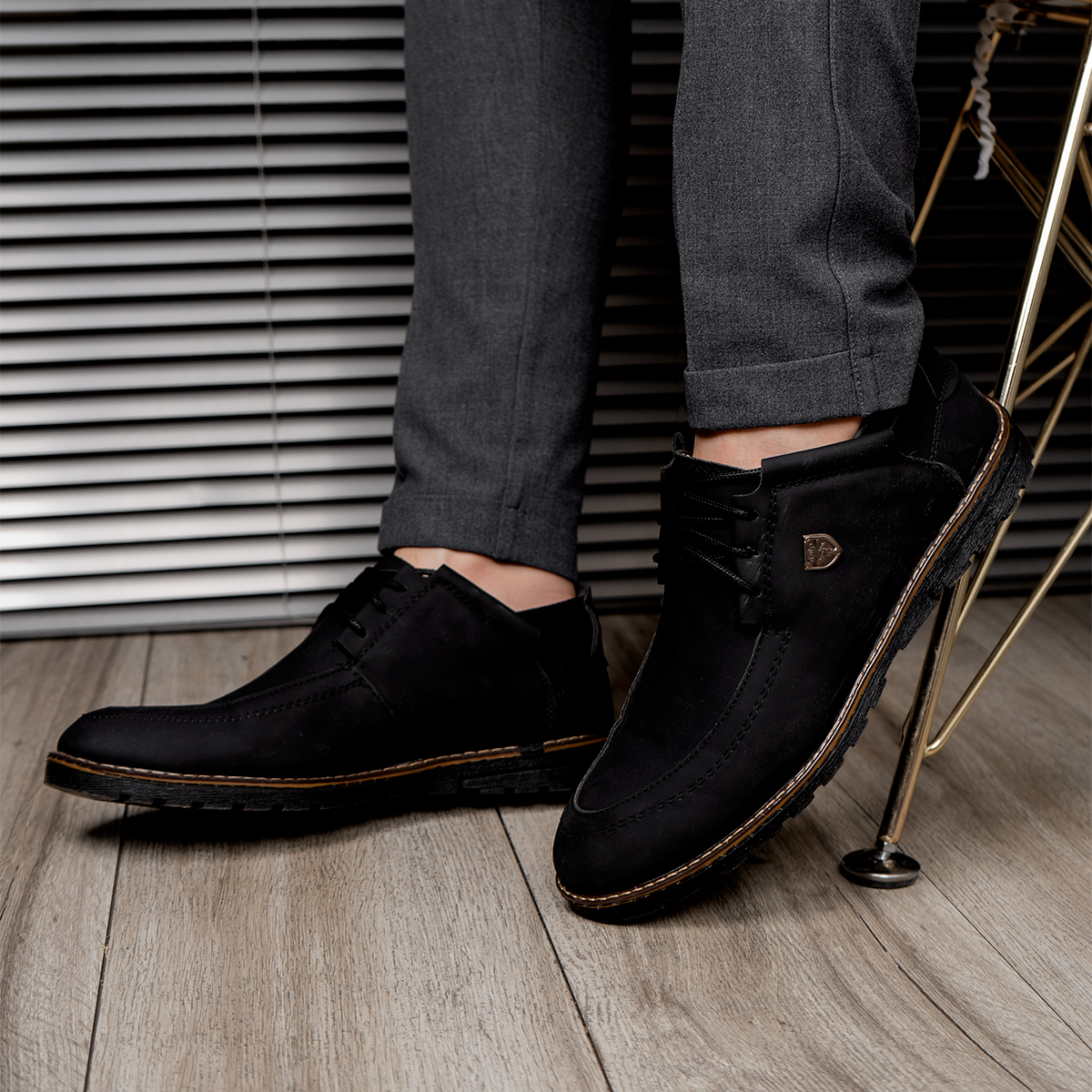 کفش مشکی مردانه مدل Yamin