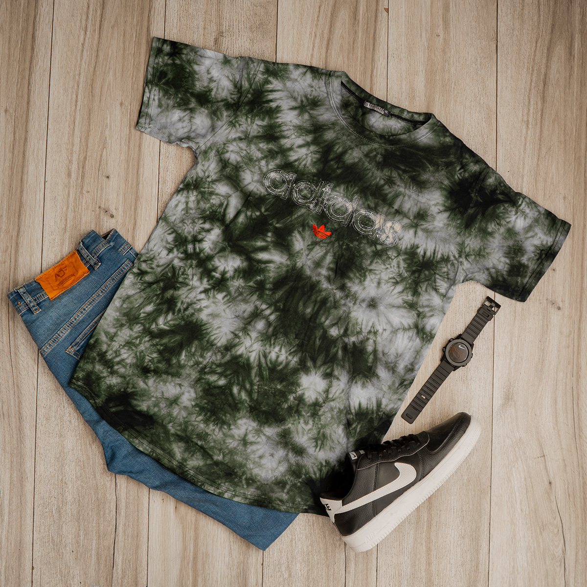 تیشرت ابرو بادی سبز مردانه مدل Adidas