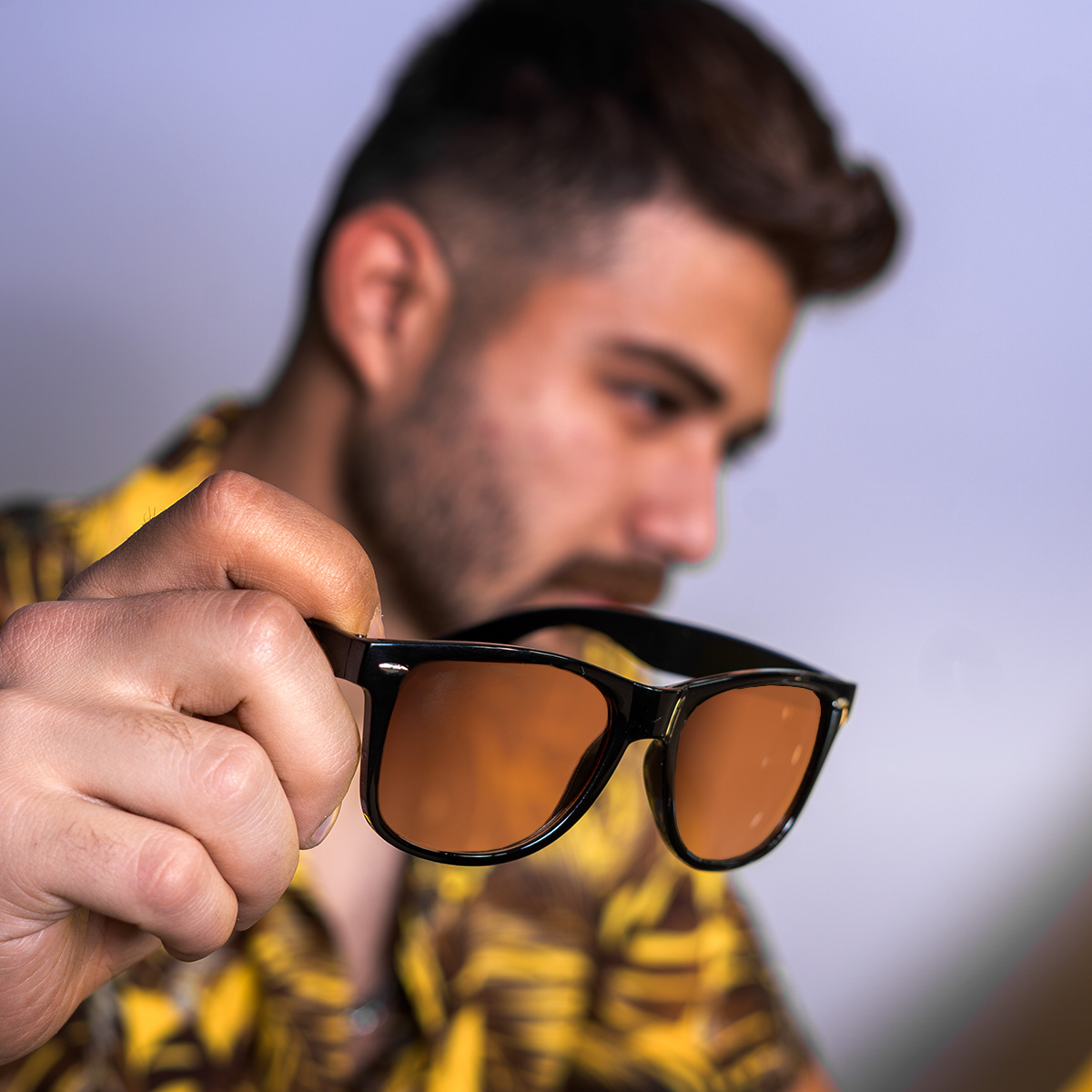 عینک صفحه قهوه ای مدل WF400