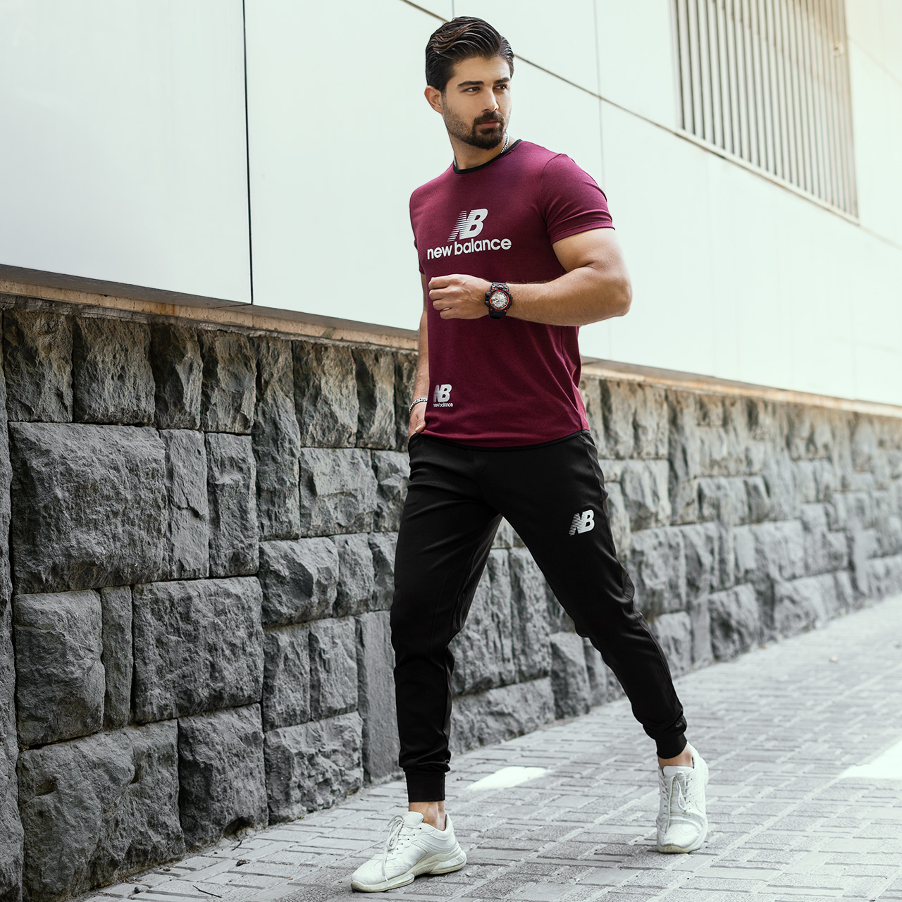 ست تیشرت شلوار بالنسیاگا مردانه مدلNb730