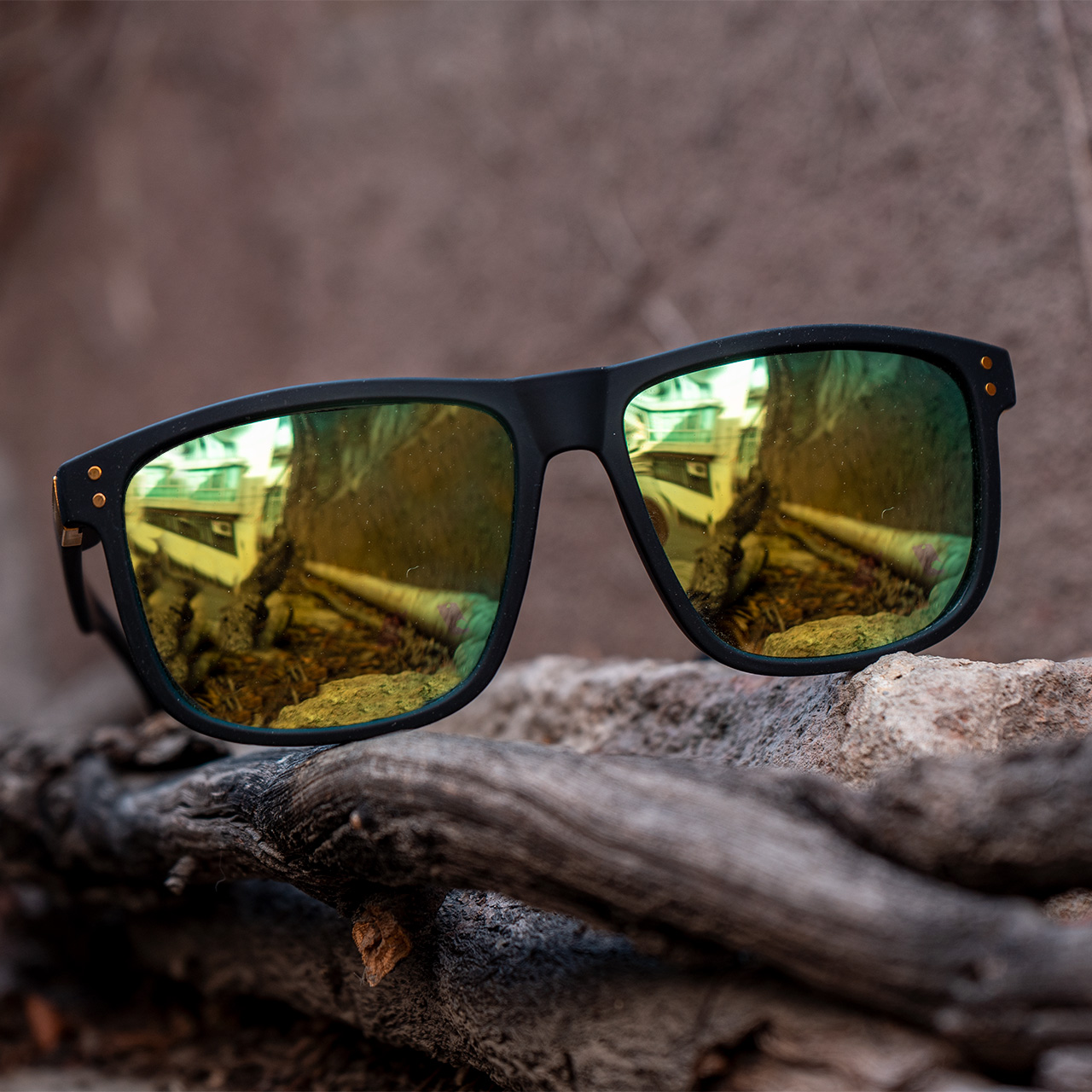 عینک آفتابی آینه ای سبز مدل A70