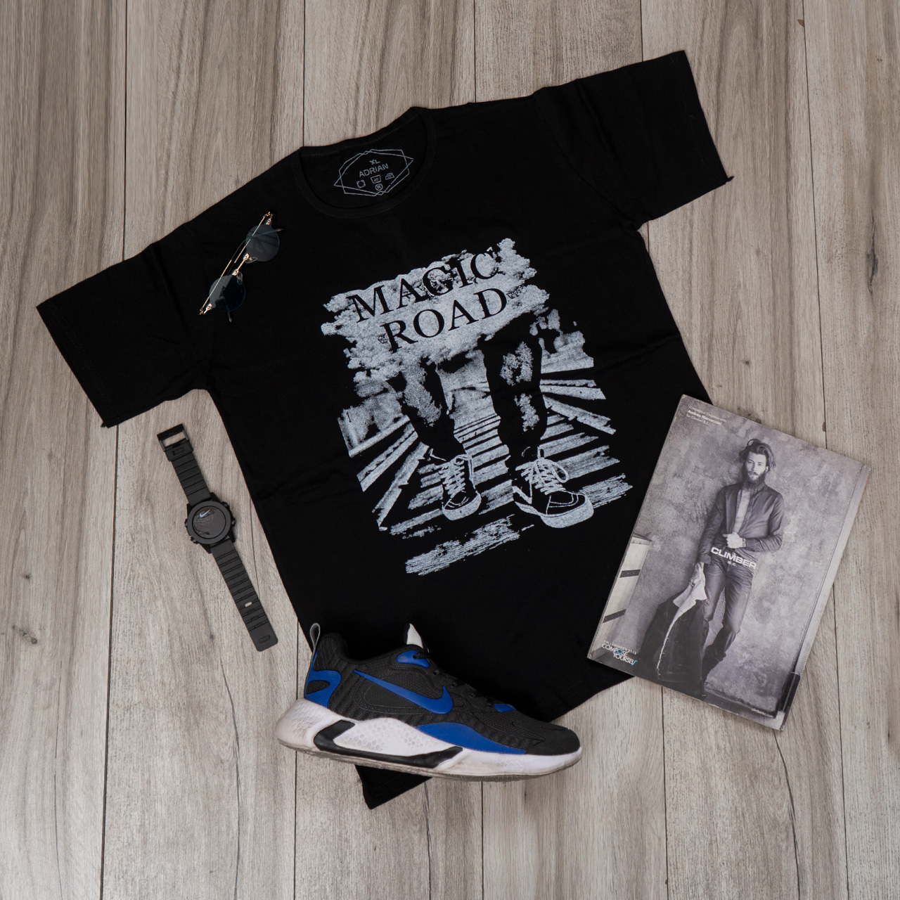 تیشرت (T) مردانه مشکی مدل magic