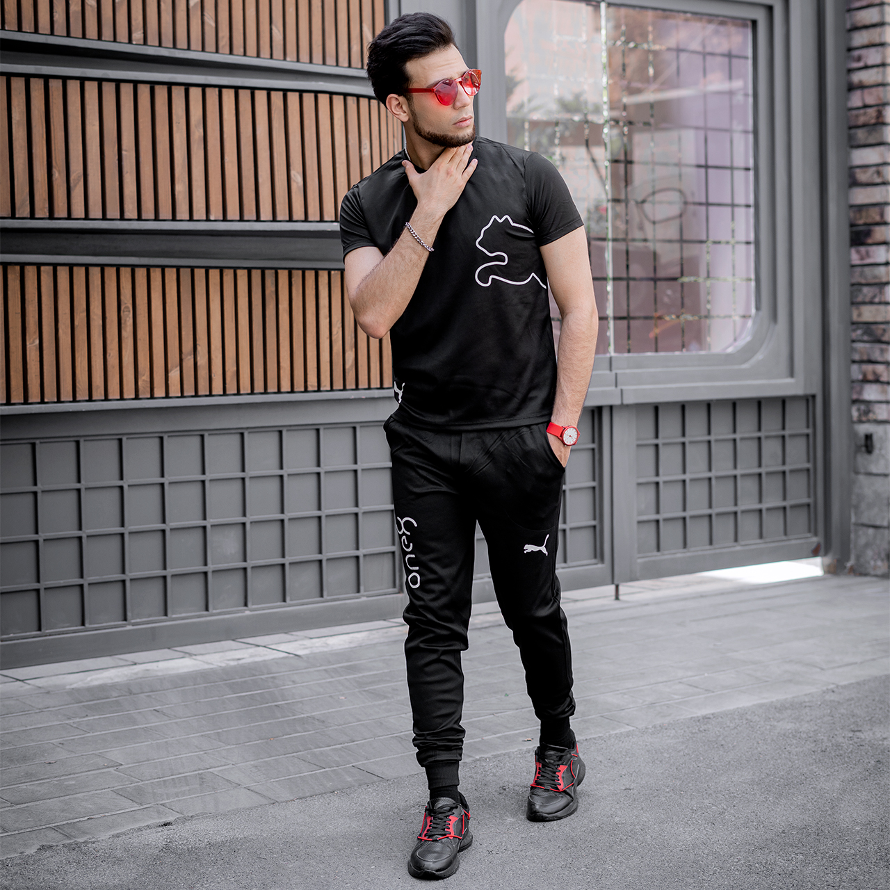 ست تیشرت شلوارPumaمردانه مدل K104