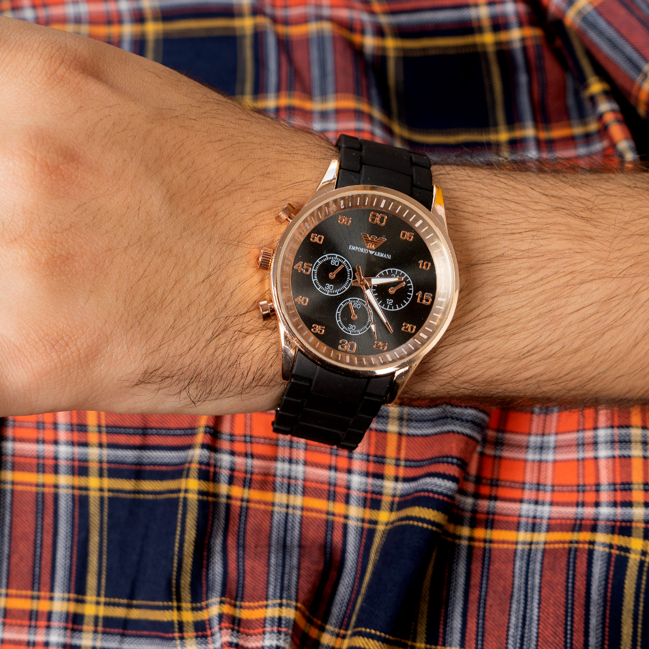 ساعت سرامیکی مشکی مردانه مدلE90