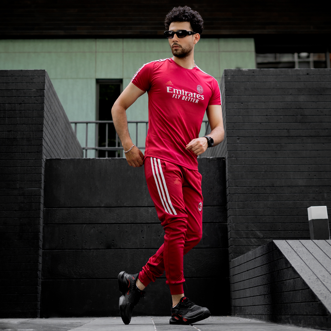 ست تیشرت شلوار مردانه آث میلان مدل SW