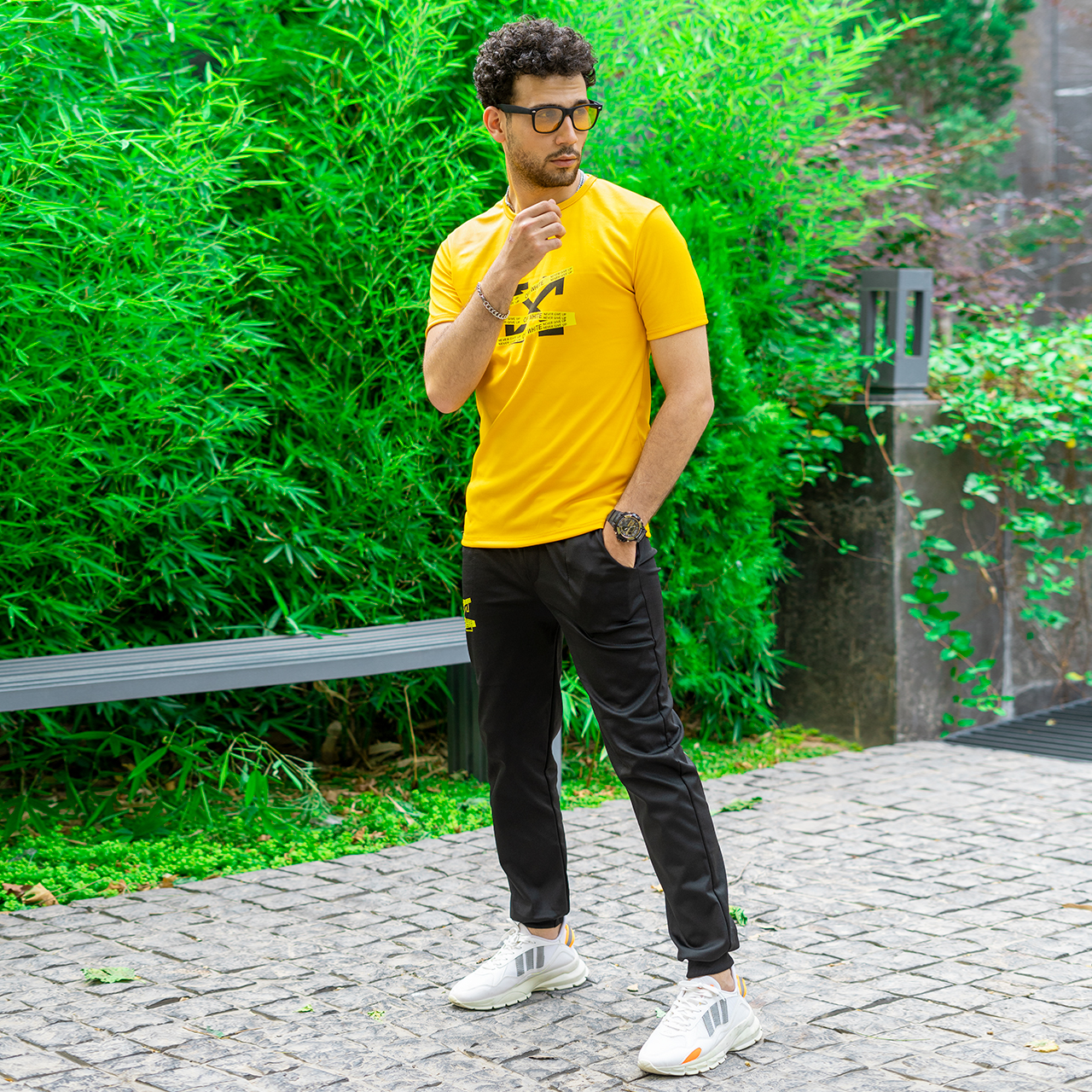 ست تیشرت شلوار off-white مردانه مدلOW8