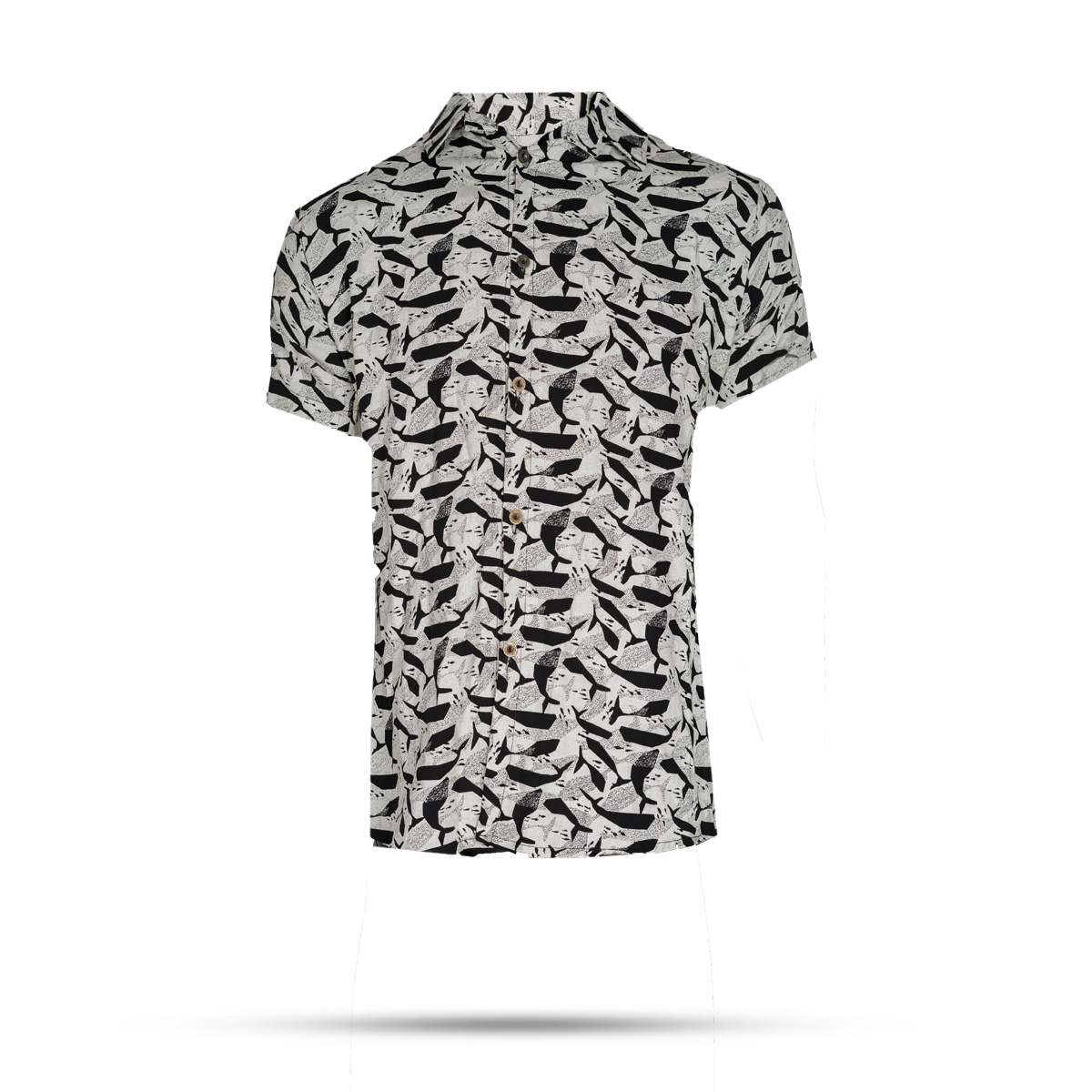 پیراهن هاوایی مردانه طرح ماهی مدل Fito
