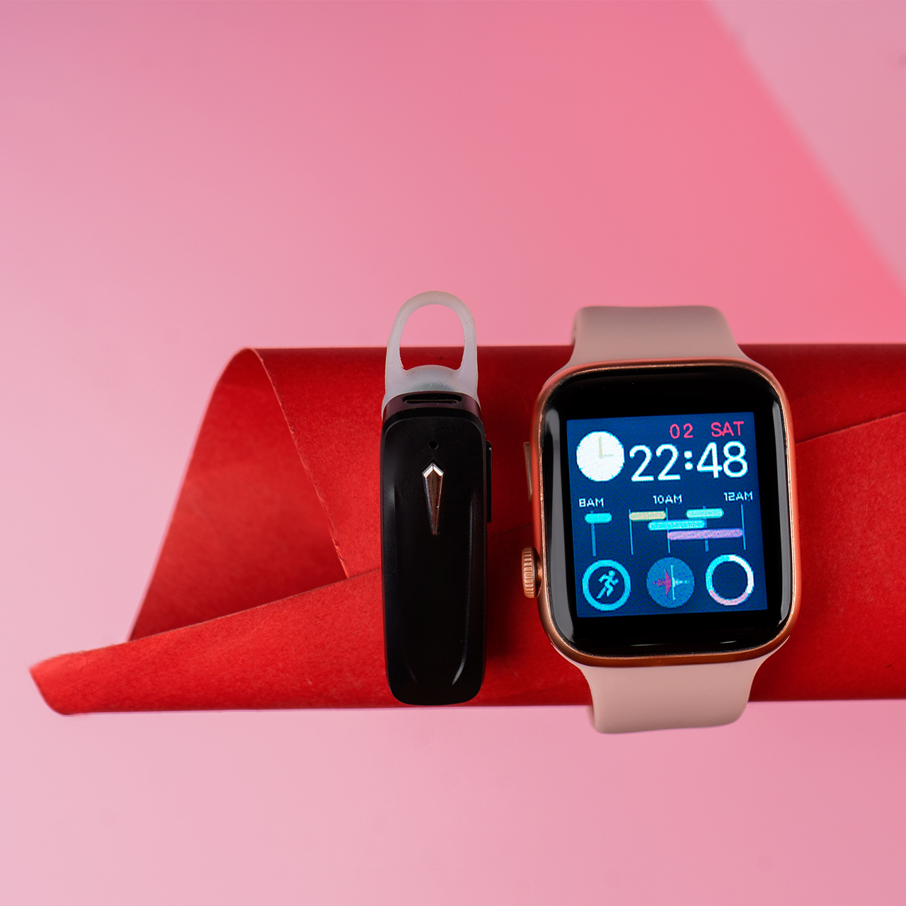 پکیج هندزفری بلوتوث HCWY-HZساعت هوشمند T500