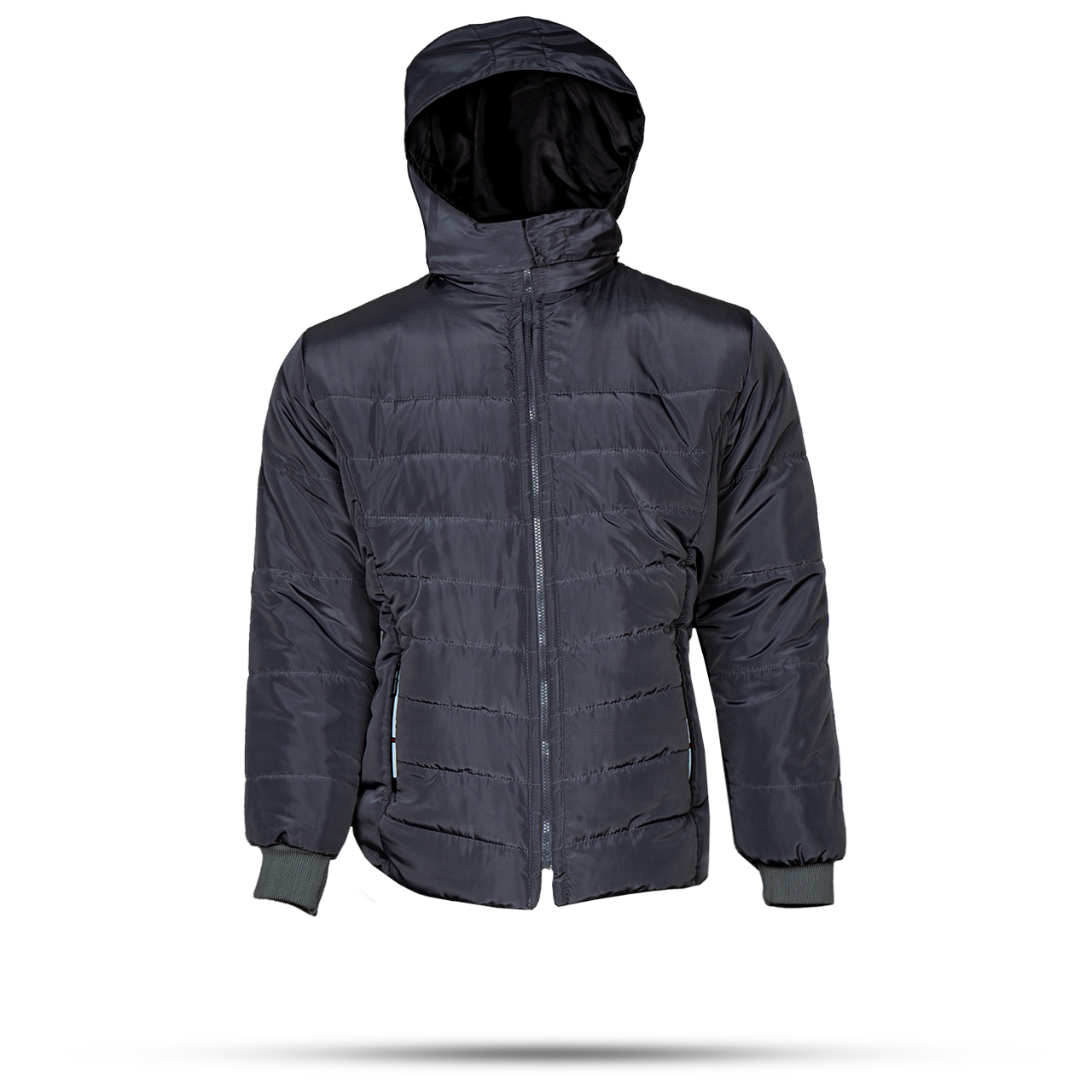 کاپشن مردانه ساده طوسی تیره مدلAidin