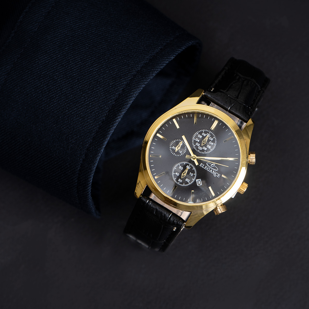 ساعت مچی ELEGANCE مشکی مردانه مدل E93
